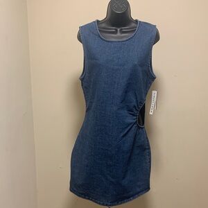Tinseltown Dark Blue Denim Mini Dress